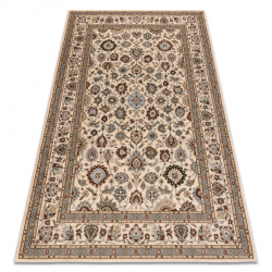 Tapete de lã ATLAS 493.118.TB120 OSTA Ornamento, moldura clássico creme / verde