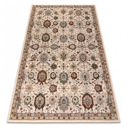 Wollteppich ATLAS 493.110.TB120 OSTA Ornament klassisch Creme / grün