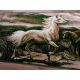 Carpet TAPESTRY - HORSES olive