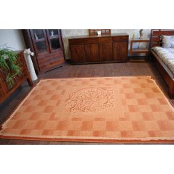 Vlněný koberec POLONIA RING terakota 