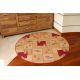 TAPIS CERCLE POLKA bordeaux