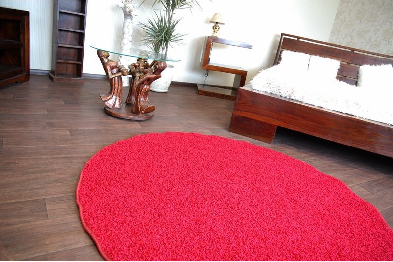 TAPPETO cerchio ETON rosso red rotondo 200 cm