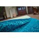 Carpet round SHAGGY 5cm turquoise