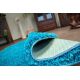 Carpet round SHAGGY 5cm turquoise