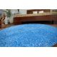 Okrúhly koberec SHAGGY 5 cm modrá