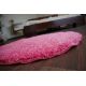 Χαλί στρογγυλό δασύτριχος 5cm ροζ