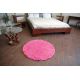 TAPPETO cerchio SHAGGY 5cm rosa