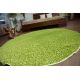 Teppe rund SHAGGY 5cm grønn