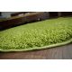 Carpet round SHAGGY 5cm green