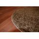 Carpet round SHAGGY 5cm brown