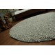 Carpet round SHAGGY 5cm grey
