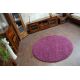 Carpet round SHAGGY 5cm purple