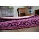 Carpet round SHAGGY 5cm purple