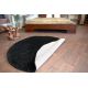 Carpet round SHAGGY 5cm black