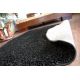 Kulatý koberec SHAGGY 5 cm černý