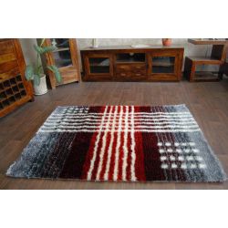 Carpet SHAGGY SYMFONIA 108 silver / red