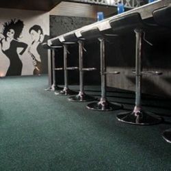 Velour techno csillag szőnyegpadló zöld