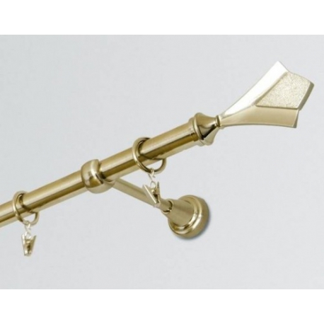 Curtain rod single SALSA antique brass