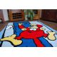 Teppich für Kinder HAPPY C176 blau Affe
