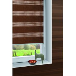 Roletne žaluzije ZEBRA 725 rjava