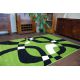 Alfombra PILLY H203-8405 - verde/negro