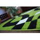 Alfombra PILLY H203-8405 - verde/negro