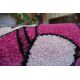 Teppich PILLY 7818 DORA - purpurrot/schwarz