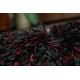 Shaggy narin szőnyeg P901 fekete piros