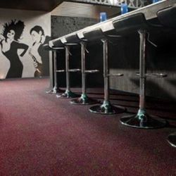 Velour techno csillag szőnyegpadló bordó