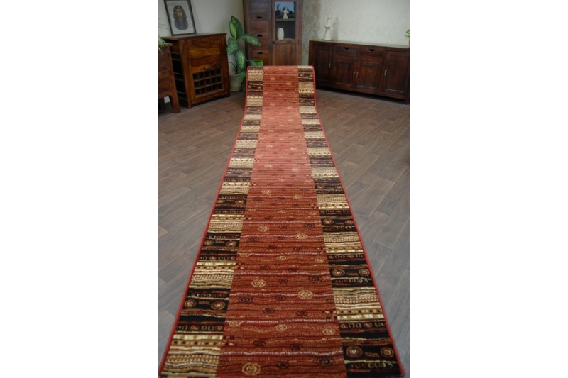 Thick Runner TRADITIONAL OPTIMAL RUTA TERRACOTTA Width 67-150cm extra long RUGS 