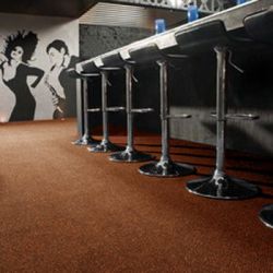 Velour techno csillag szőnyegpadló terrakotta