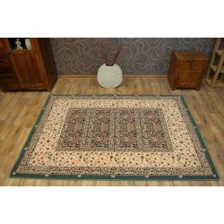 Tapis en laine POLONIA VITRAIL émeraude 2