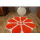 Tepih čupavi GUSTO cvijet C300 naranča