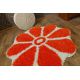 Matta cirkel SHAGGY GUSTO Flower C300 orange