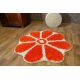 Teppich Kreis SHAGGY GUSTO Blume C300 orange