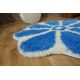 Carpet circle SHAGGY GUSTO Flower C300 blue