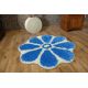Χαλί κύκλος δασύτριχος GUSTO Λουλούδι C300 μπλε