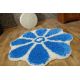 Matta cirkel SHAGGY GUSTO Flower C300 blå