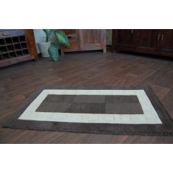 Teppich HAND TUFTED - BOXES braun