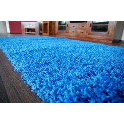 Passadeira carpete SHAGGY 5cm azul