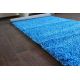 Fitted carpet SHAGGY 5cm blue