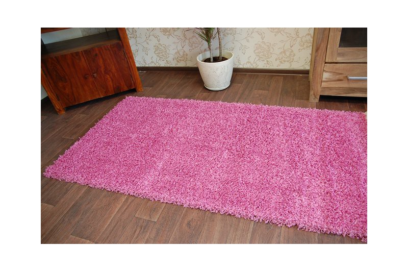 SHAGGY 5cm lyserød - Tæpper efter meter