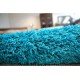 Passadeira carpete SHAGGY 5cm turquesa