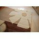 Alfombra ETON círculo plateado