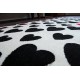 Carpet SKETCH - F755 cream/black - hearts