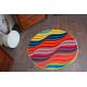 Tapis PEINT cercle - 1562 bleu