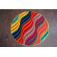 Tapis PEINT cercle - 1562 bleu