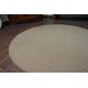 Kulatý koberec AKTUA 143 béžový