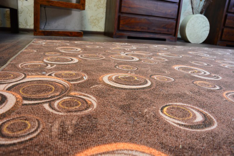 Rund Langlebig Modern Teppichboden DROPS grau große Größen Teppiche nach Maß 
