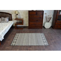 Carpet FLAT 48774/526 Leaves Birds - cream pink
